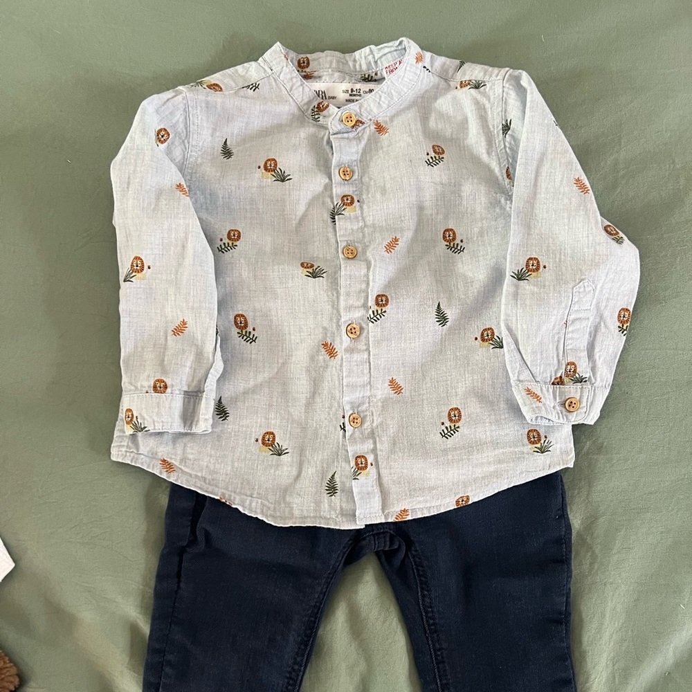 Zara kids jeans and long sleeve